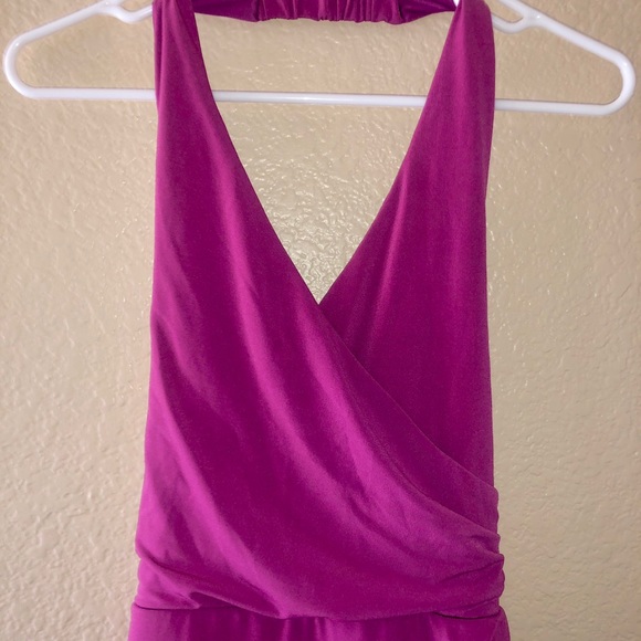 Pink Magenta Halter Dress Small - Picture 5 of 8